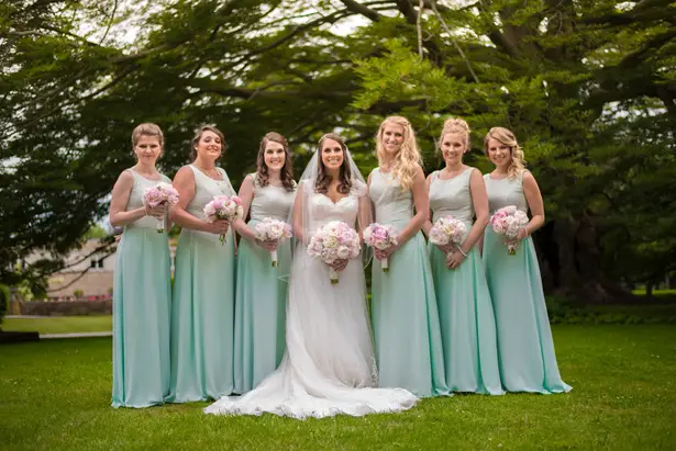david's bridal mint bridesmaid dress