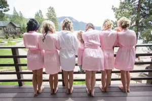 Pink bridesmaid Robes - Jeramie Lu Photography