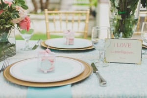 Wedding place setting - Paper Ban Photography