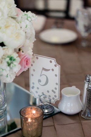 Wedding table number - Dan and Melissa