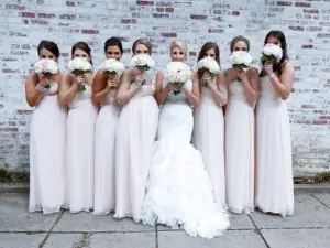 Blush bridesmaids photo ideas - Keith Cephus Photography
