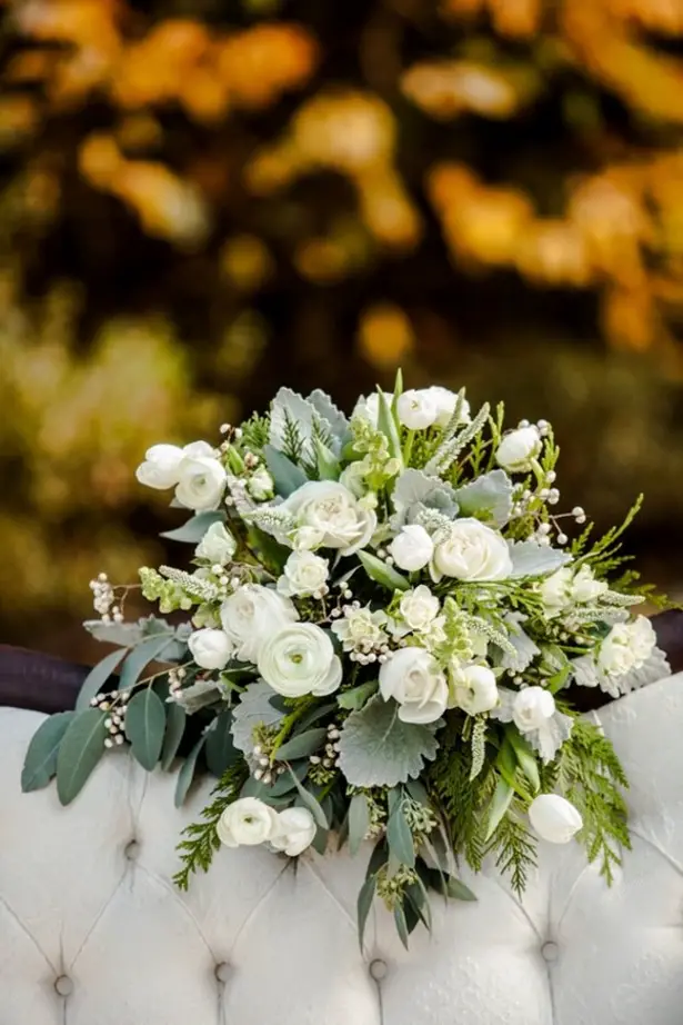 Winter wedding boquet - LLC Heather Mayer Photography