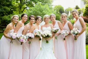 Light pink bridesmaids dresses - Candace Jeffery Photography
