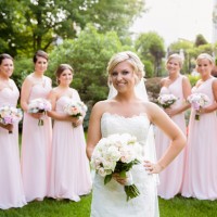 light pink bridesmaids dresses - Candace Jeffery Photography