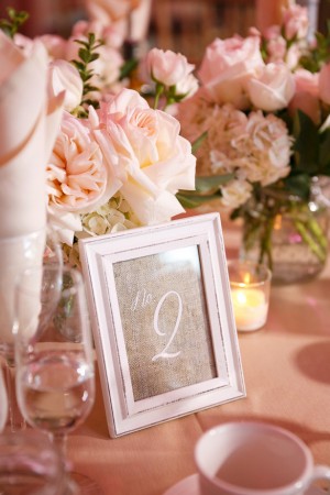 Pink wedding table details - Candace Jeffery Photography