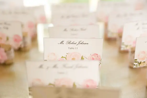 Escort cards - Candace Jeffery Photography