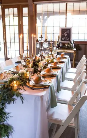Winter Wedding Table - LLC Heather Mayer Photography