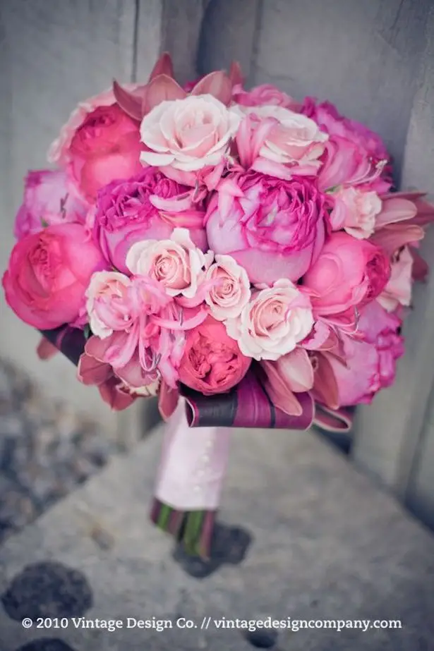 Stunning Wedding Bouquet - Mimosa Flower Studio