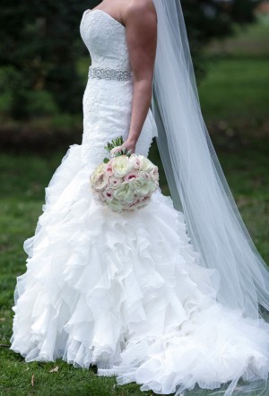 Ruffled wedding dress - Keith Cephus Photography