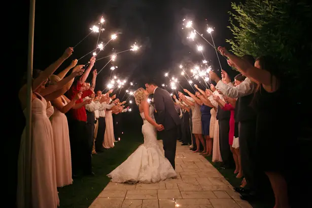 Wedding Sparklers- Candace Jeffery Photography