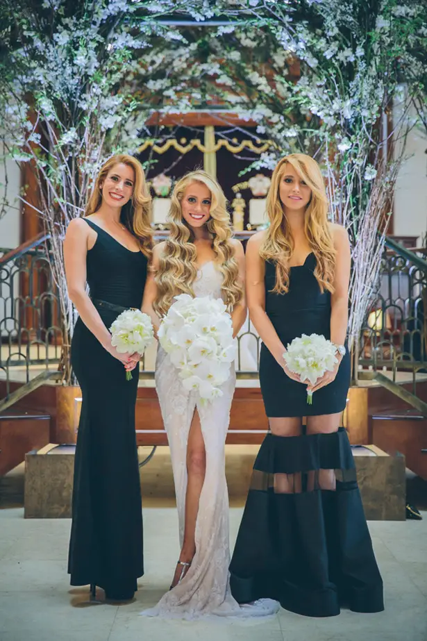 black tie bridesmaid dresses