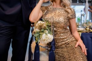 Bridal gold gown - Stacy Anderson Photography