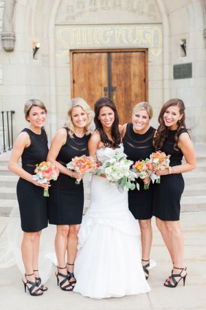 Black bridesmaid dresses - Blaine Siesser Photography
