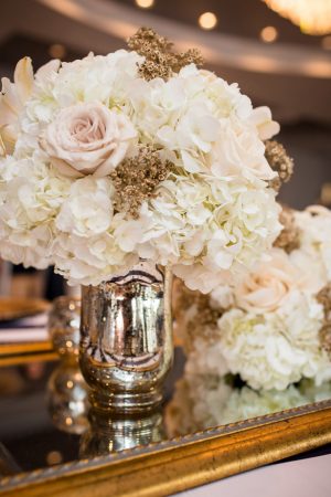Gold wedding centerpiece - Stacy Anderson Photography