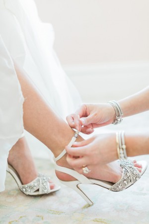 Silver wedding heels - Blaine Siesser Photography