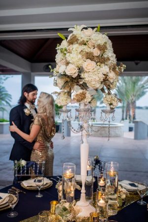 Tall wedding centerpiece - Stacy Anderson Photography
