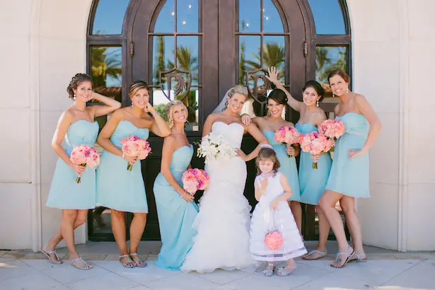 Turquise Bridesmaid Dresses - Bluespark Photography