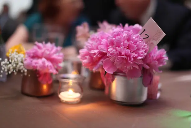 Wedding floral centerpiece - Benfield Photography