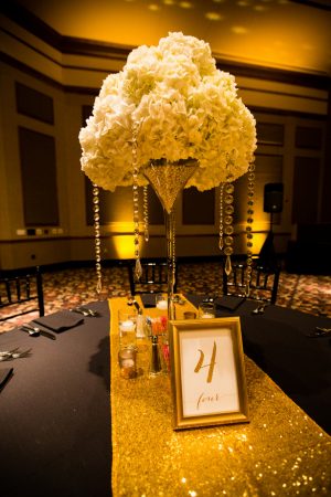 Wedding table centerpiece - Shawna Hinkel Photography