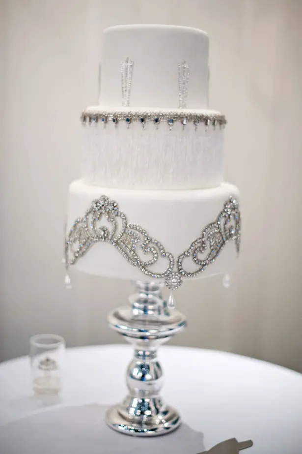 Winter Wedding Cake - Cake by The Butter End Cakery, Photo: Kristen Weaver Photography