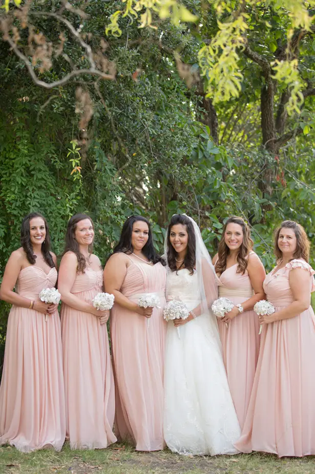 Blush pink bridesmaid dresses - Retrospect Images