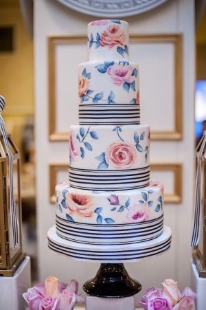 Hand Painted Wedding Cake