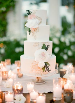 Hand Painted Wedding Cake
