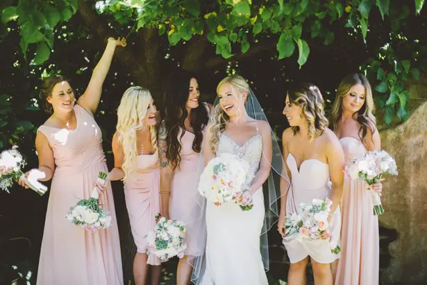 Blush bridesmaid dresses - Adriane White Photography