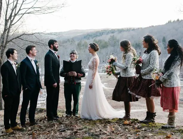 Winter Wedding ceremony - Luv Lens Photography