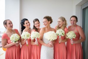 Peach bridesmaid dresses - Sara Monika Photographer