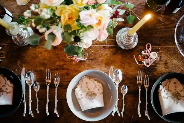 Wedding place setting - Luv Lens Photography