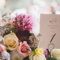 Wedding table number - Adriane White Photography