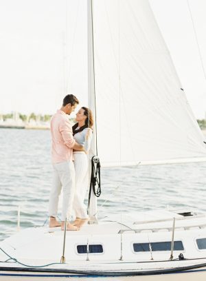 Boat engagement photo idea - Melanie Gabrielle Photography