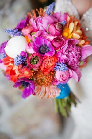 Summer Wedding Bouquet - Jeanine Thurston Photography