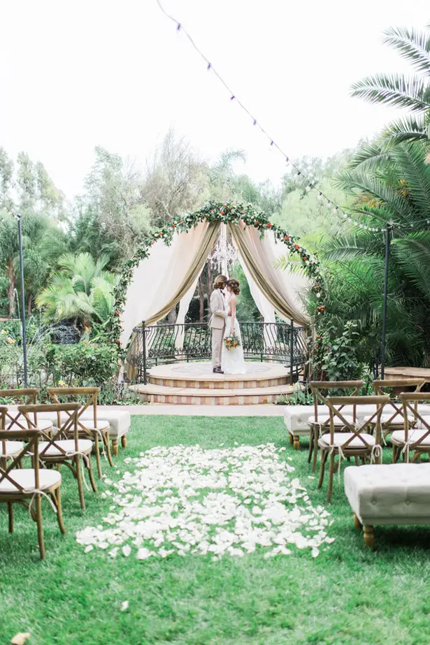 bohemian garden wedding