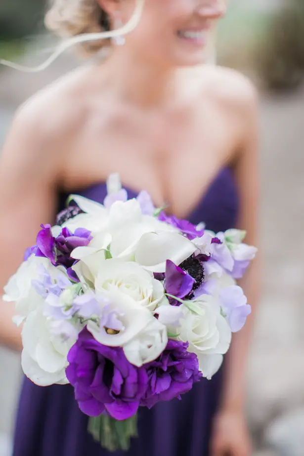 Purple Wedding bouquet - Clane Gessel Photography