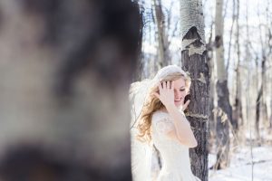 Outdoors bridal portrait - Mathew Irving Photography