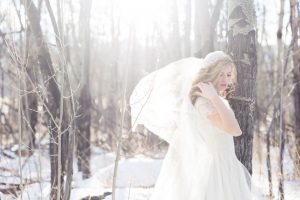 Outdoors bridal portrait - Mathew Irving Photography