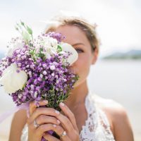 Wedding bouquet - Sage to Sea Film Photography