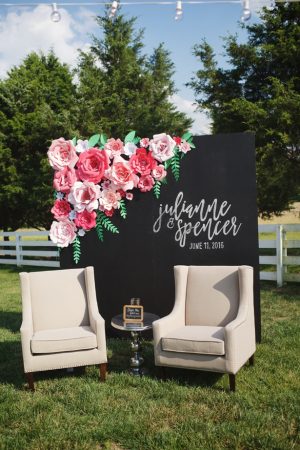 Wedding backdrop - Justin Wright Photography