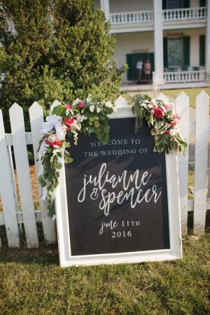 Wedding sign - Justin Wright Photography