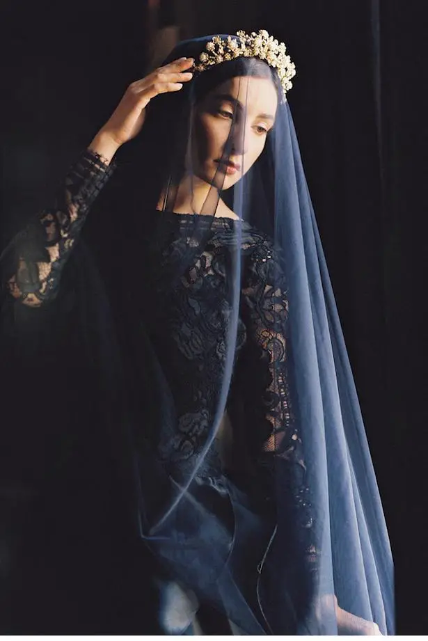 Black Wedding Dress - Sareh Nouri Spring 2016
