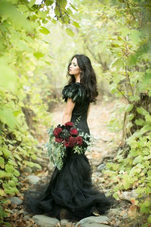Black bridal dress - Sweet Blooms Photography