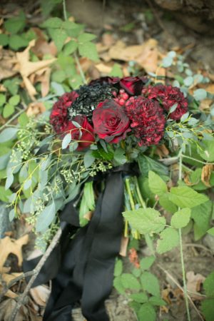 Red Roses wedding bouquet - Sweet Blooms Photography