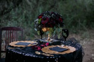 Black wedding details - Sweet Blooms Photography