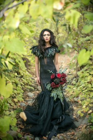 Bridal black dress - Sweet Blooms Photography