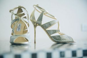 Gold bridal heels - Kane and Social