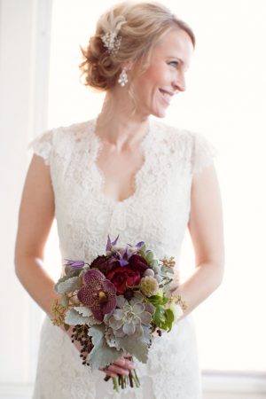 Purple wedding bouquet - Mad Chicken Studio