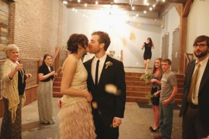 Romantic wedding kiss - j.woodbery photography