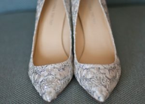 Silver bridal heels - Tamytha Cameron Photography